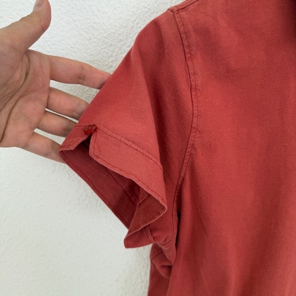 Patagonia Women’s 100% Simply Organic Cotton Polo Shirt Top Large - Picture 5 of 8